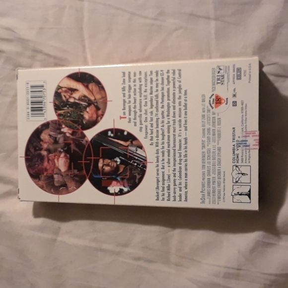 6/$15 Sniper Columbia Tristar VHS tape view - Picture 3 of 3